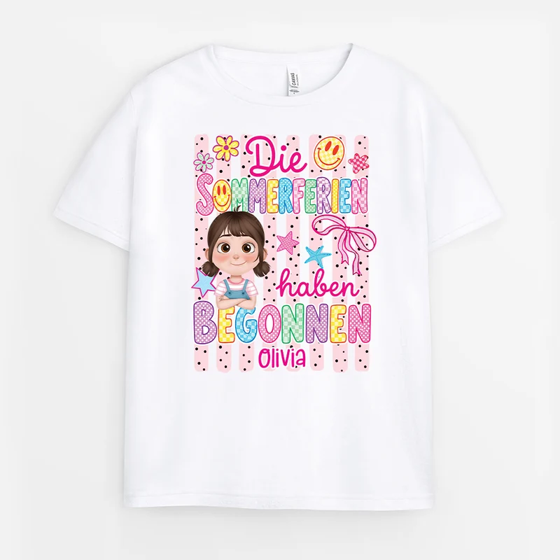 Die Sommerferien Haben Begonnen - Personalisierte Geschenke Kinder | T Shirts