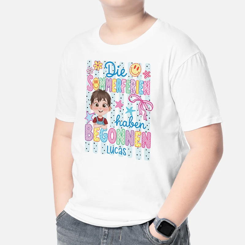 Die Sommerferien Haben Begonnen - Personalisierte Geschenke Kinder | T Shirts
