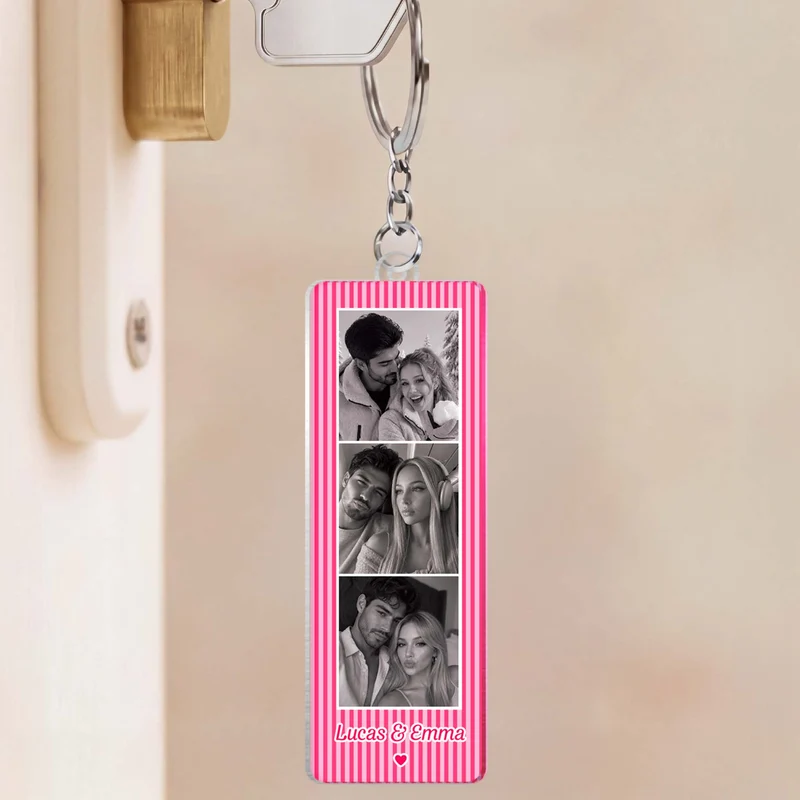 Liebespaar Fotos - Personalisiertes Geschenk | Acryl Schlüsselanhänger