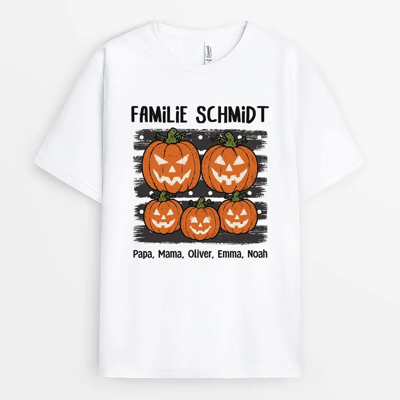 Halloween Kürbis - Personalisierte Geschenke Familie | T Shirt