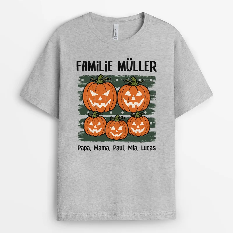 Halloween Kürbis - Personalisierte Geschenke Familie | T Shirt