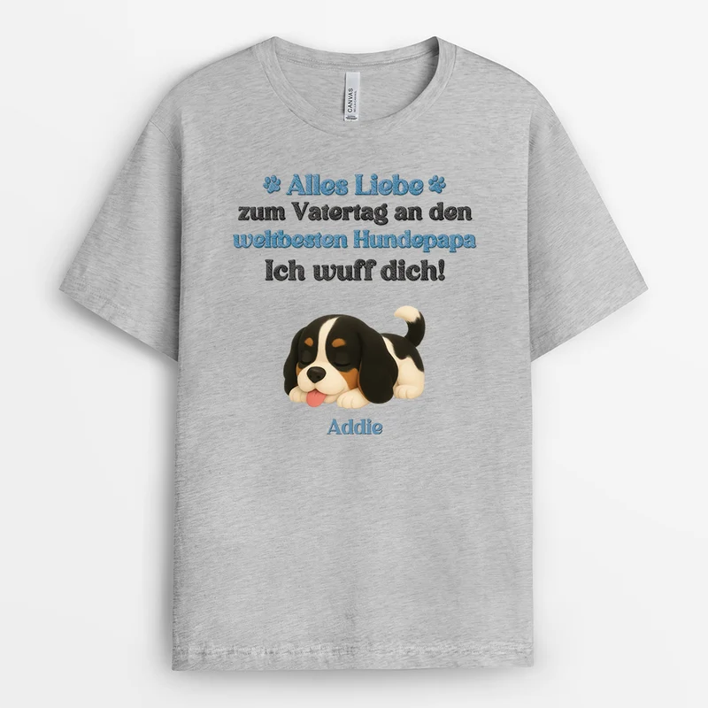 Muttertag Vatertag Ich Wuffe Dich - Personalisiertes Hunde Geschenk | T Shirt