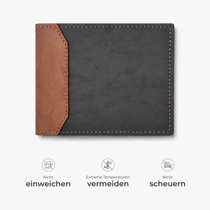 Alles Gute Zum Vatertag Muttertag - Personalisierte Geschenke Foto | Premium Leder Portemonnaie Herren Papa Mama