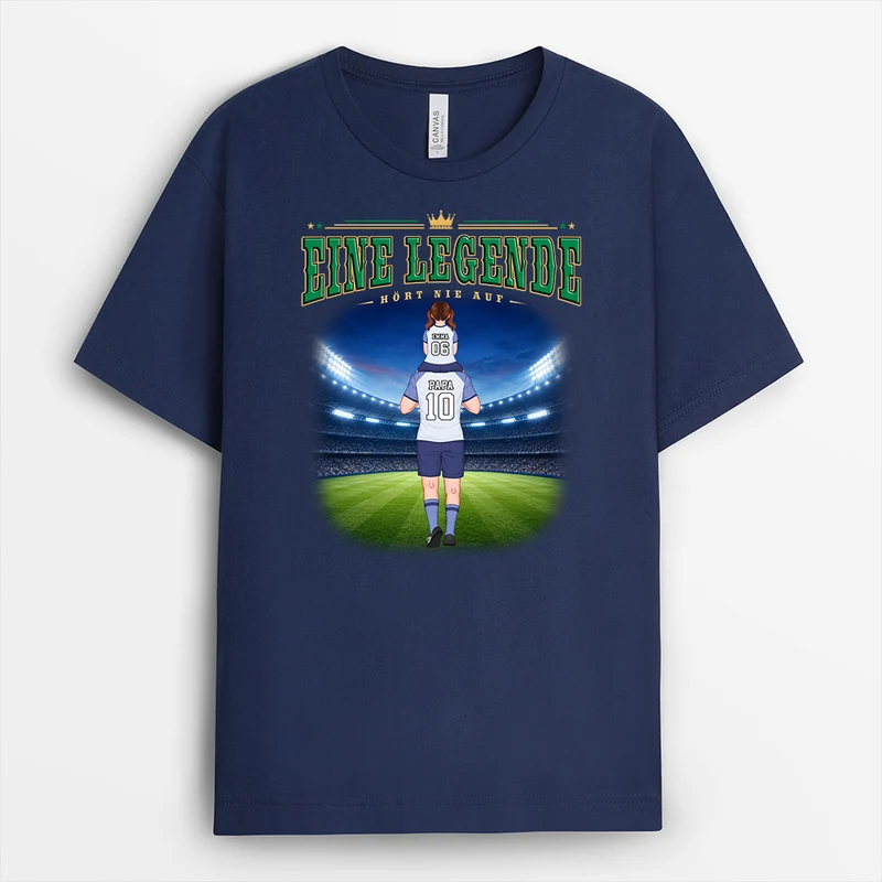 Legenden Hören Nie Auf - Personalisierte Geschenke Papa | Fussball Shirt