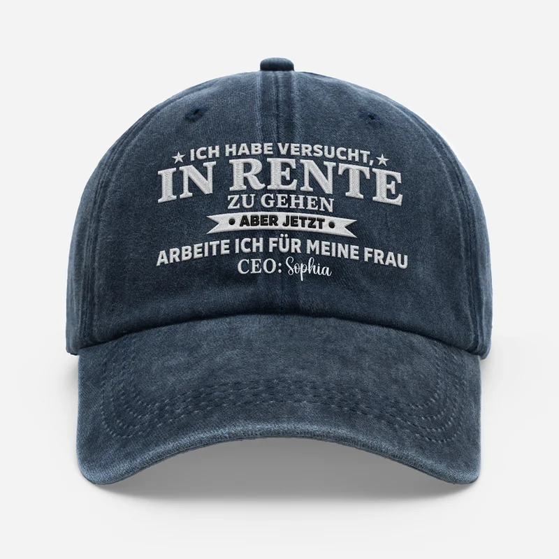Ich Habe Versucht In Rente Zu Gehen - Personalisierte Geschenke Paar | Washed Cap