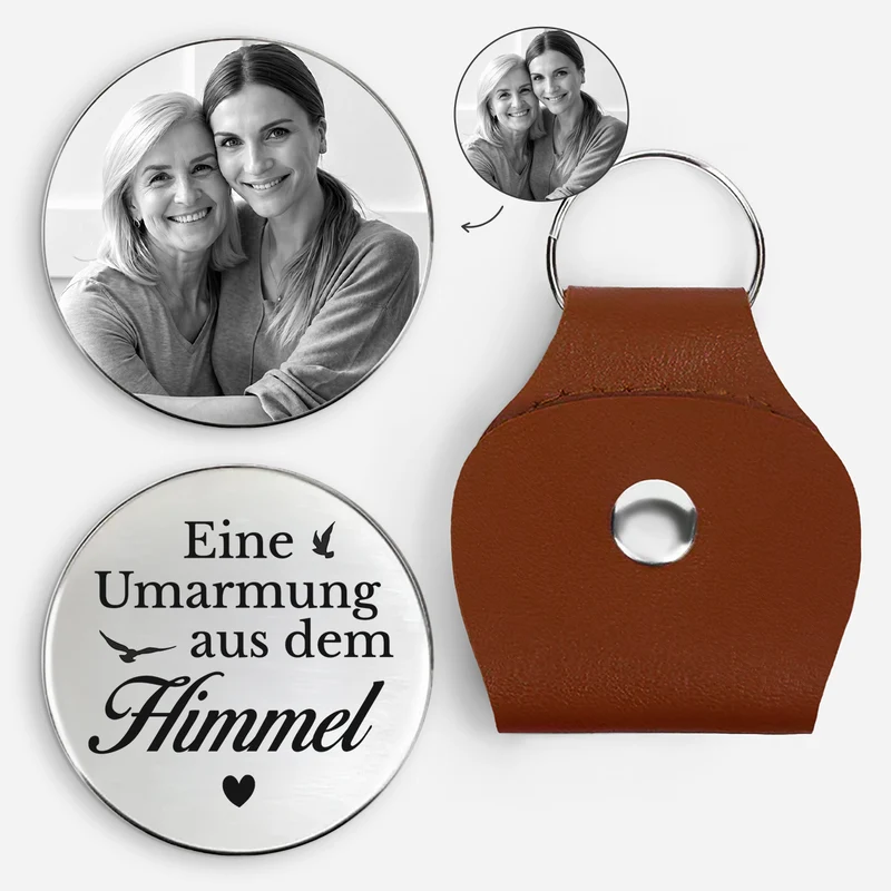 Eine Umarmung Aus Dem Himmel - Personalisierte Trauergeschenke | Pocket Hug Schlüsselanhänger Foto