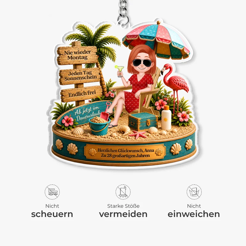 Endlich Keine Montage Mehr - Personalisierte Geschenke Zum Ruhestand | Acryl Schlüsselanhänger Männer Frauen