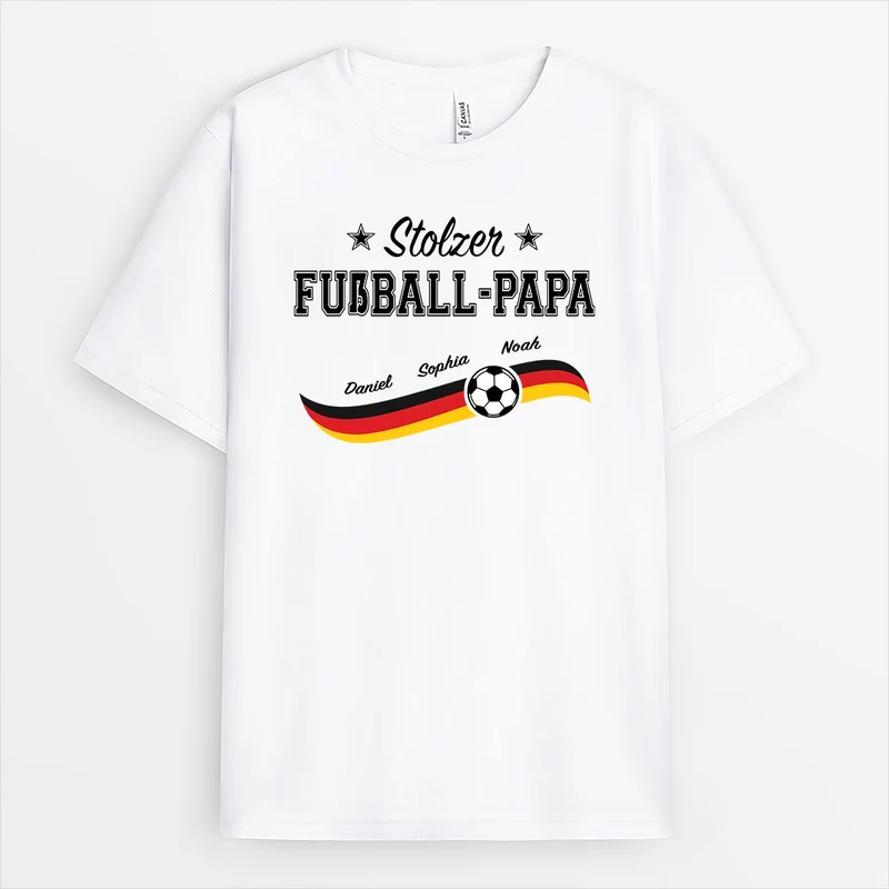 Stolze Fußball-Mama Stolzer Fußball-Papa - Personalisiertes Geschenk | Fussball Shirt