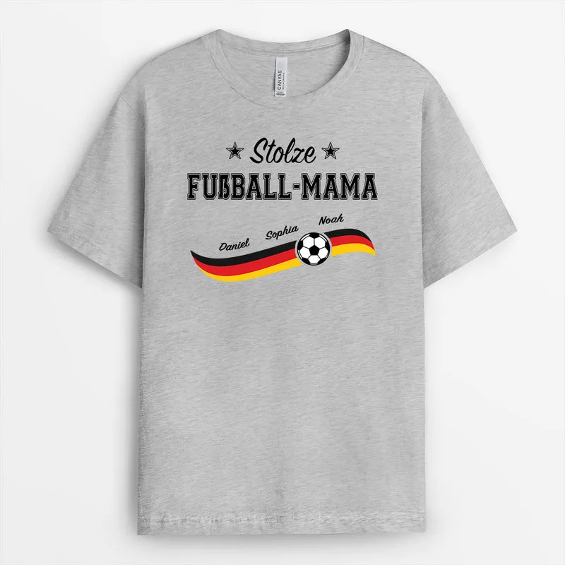 Stolze Fußball-Mama Stolzer Fußball-Papa - Personalisiertes Geschenk | Fussball Shirt