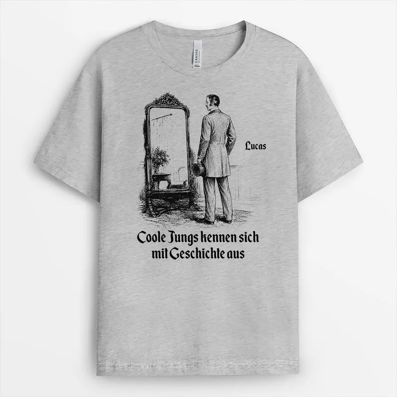 Coole Mädels Kennen Sich Mit Geschichte Aus - Personalisiertes Geschenk | T Shirts Damen Männer Weiß