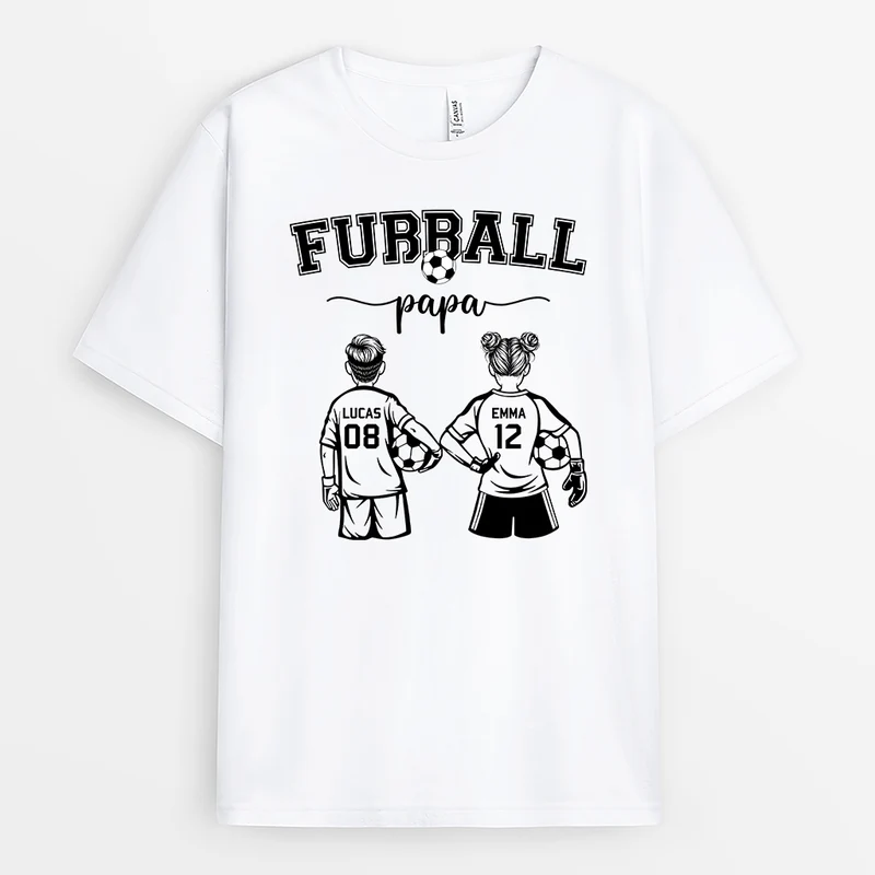 Fußball - Personalisiertes Geschenk | Mama Papa Shirt