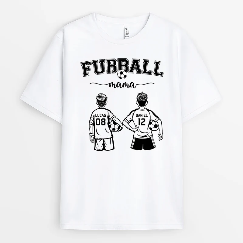 Fußball - Personalisiertes Geschenk | Mama Papa Shirt