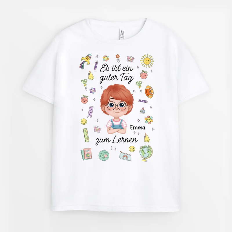 Es Ist Ein Guter Tag Zum Lernen - Personalisierte Geschenke Kinder | T-Shirts