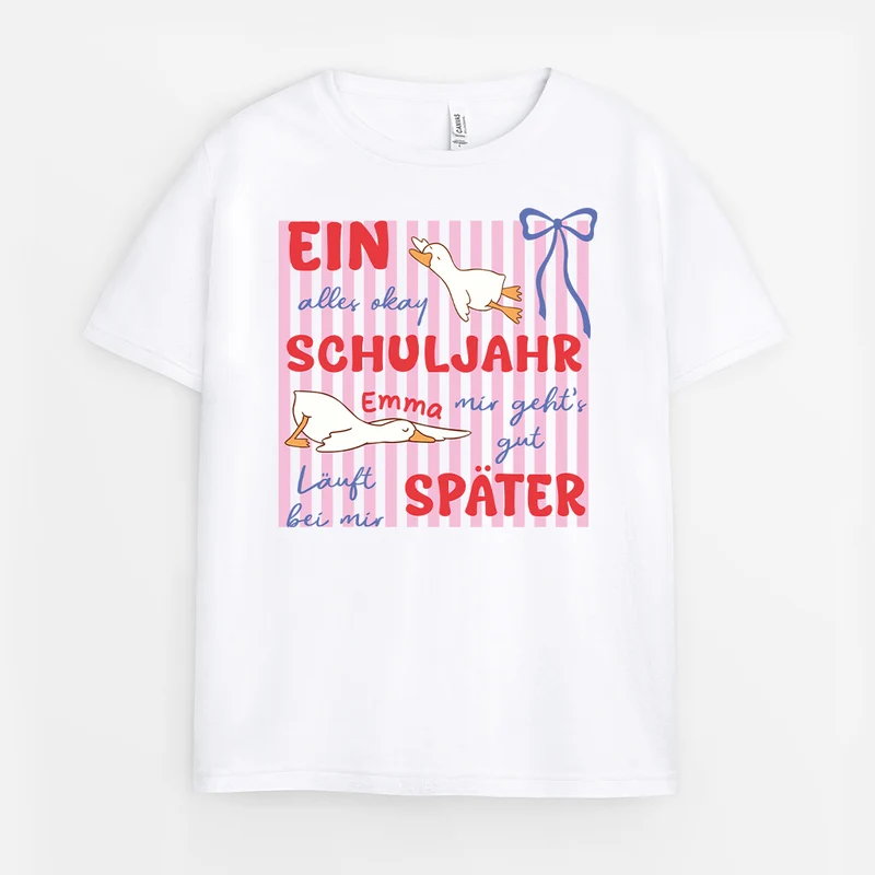 Alles Okay Mir Geht's Gut Läuft Bei Mir - Personalisierte Geschenke Kinder | T-Shirts Schulkind Lustig
