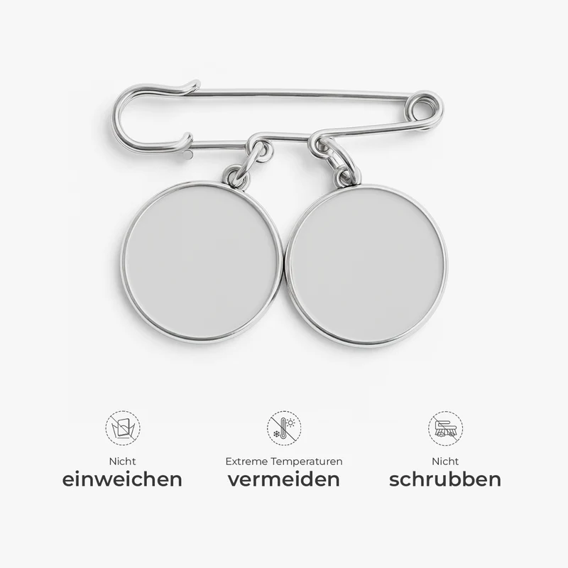 Ich Gehe Heute Und Jeden Tag An Deiner Seite - Personalisierte Geschenke Abschluss | Anstecknadel Charms Mit Foto