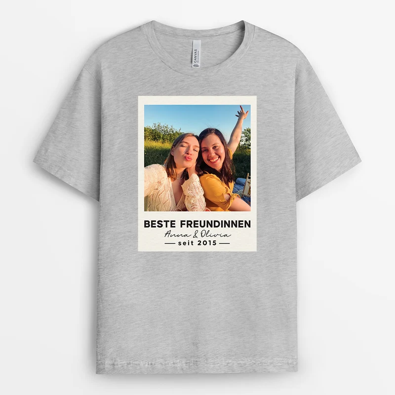 Besties Seit - Personalisierte Geschenke Beste Freundin | T Shirt Foto