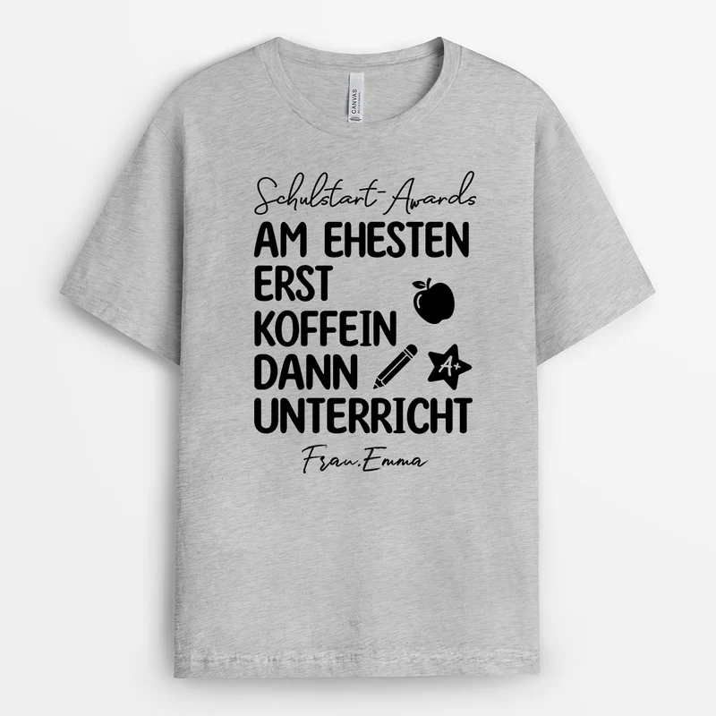Schulstart T Shirt - Personalisiertes Geschenk | Schul T Shirts