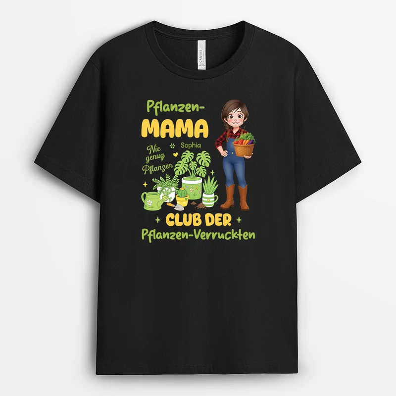 Club Der Pflanzen-Verrückten - Personalisiertes Geschenk | Garten T Shirt Damen Männer