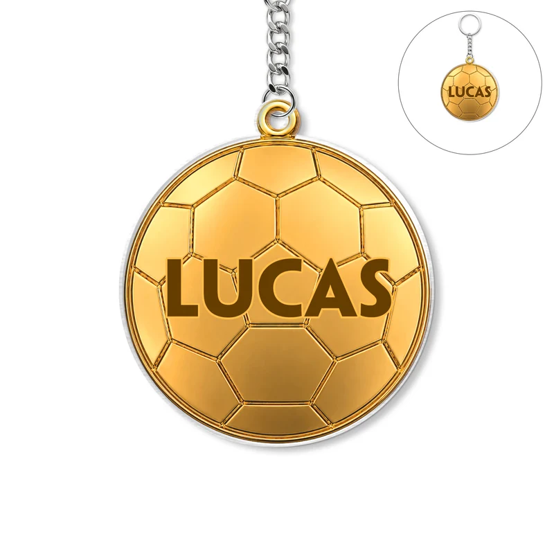 Fußball - Personalisiertes Geschenk | Acryl Schlüsselanhänger Männer Frauen