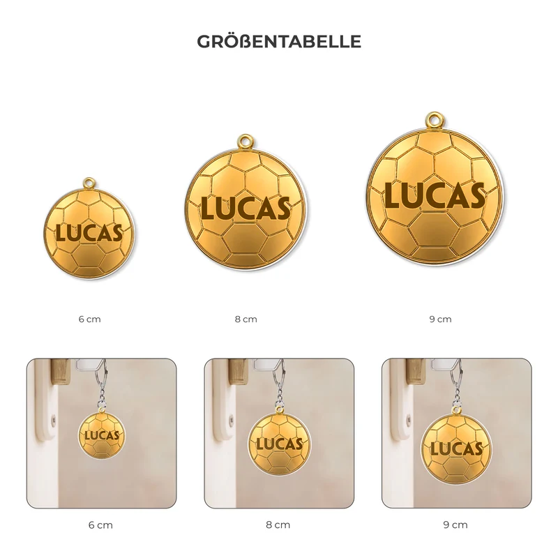 Fußball - Personalisiertes Geschenk | Acryl Schlüsselanhänger Männer Frauen