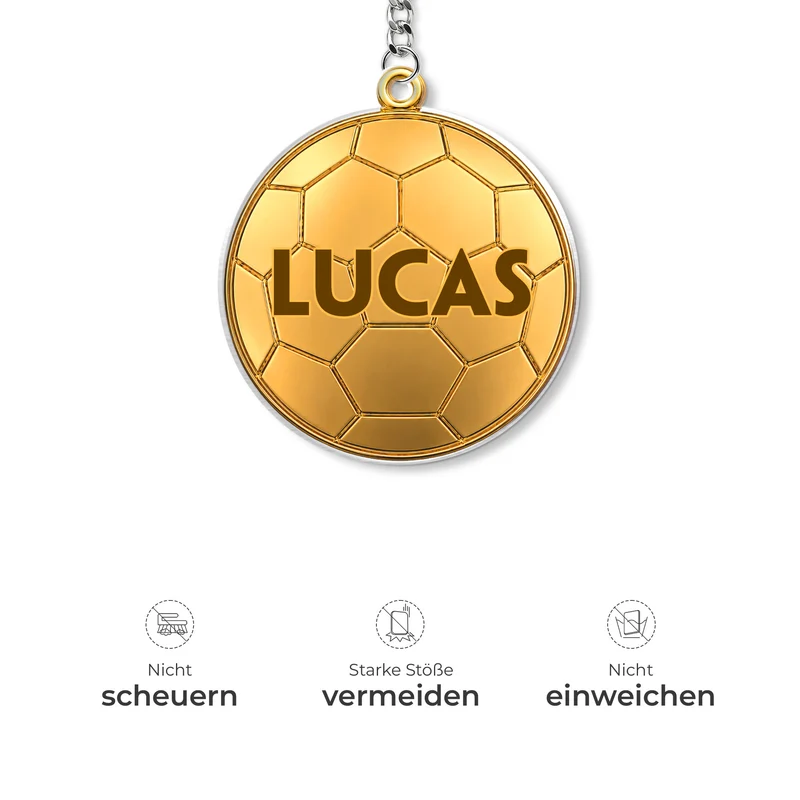 Fußball - Personalisiertes Geschenk | Acryl Schlüsselanhänger Männer Frauen