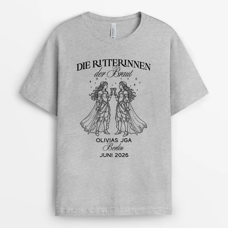 Last Knight Out - Personalisierte Hochzeitsgeschenke | Brautjungfer Braut Shirt JGA