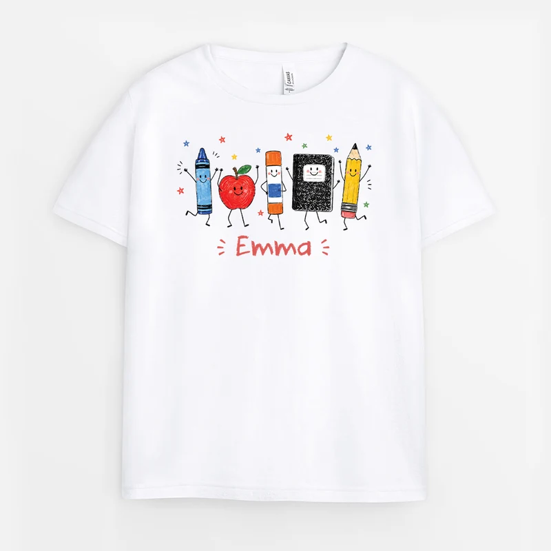 Schulkind Lernzubehör - Personalisiertes Geschenk Lehrer | T Shirt