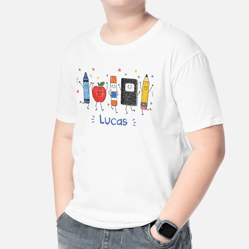 Schulkind Lernzubehör - Personalisiertes Geschenk Lehrer | T Shirt