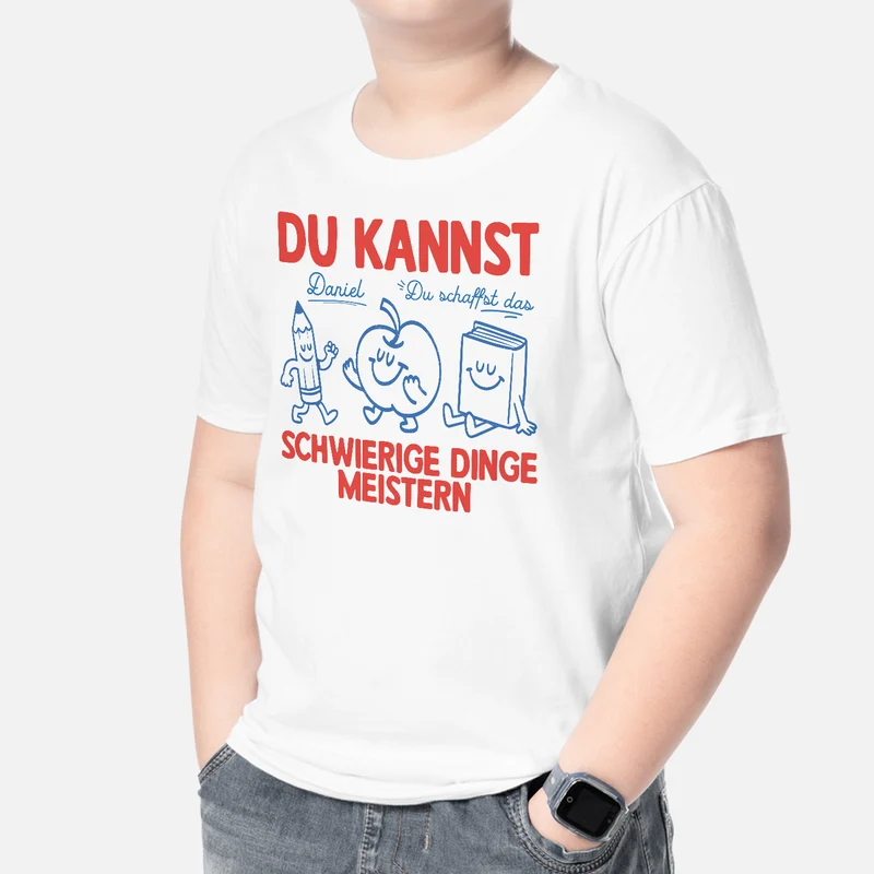 Du Kannst Schwierige Dinge Meistern Du Schaffst Das - Personalisierte Geschenke Kinder | T-Shirts