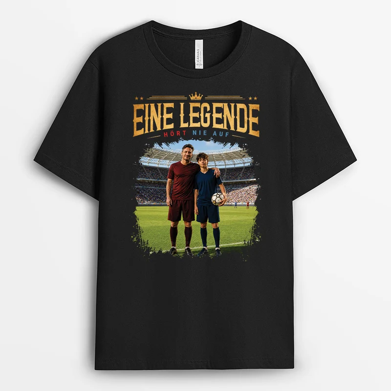 Legenden Hören Nie Auf - Personalisierte Geschenke Foto | Fussball Shirt