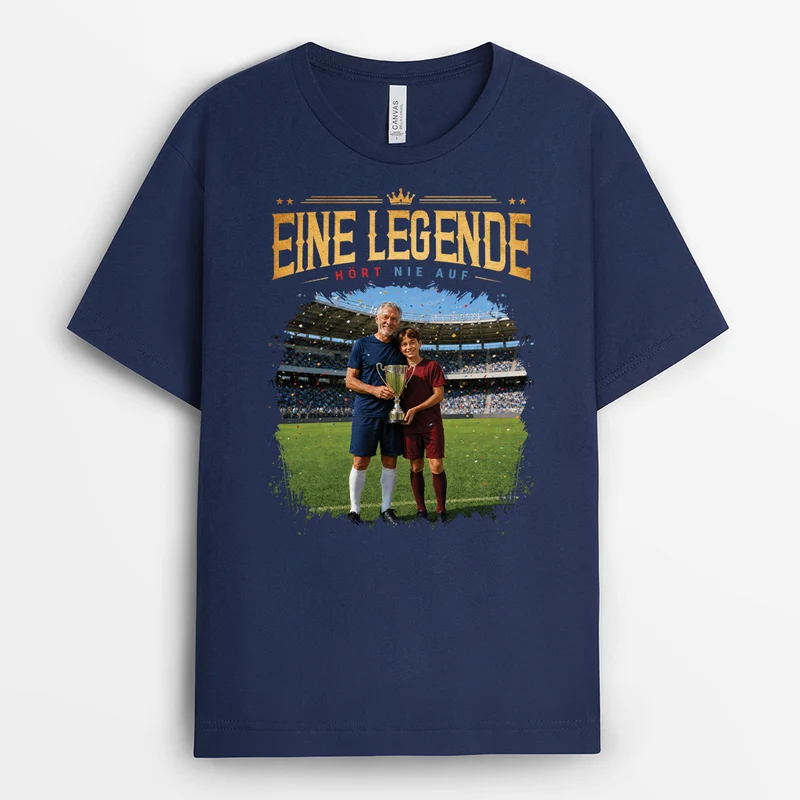 Legenden Hören Nie Auf - Personalisierte Geschenke Foto | Fussball Shirt