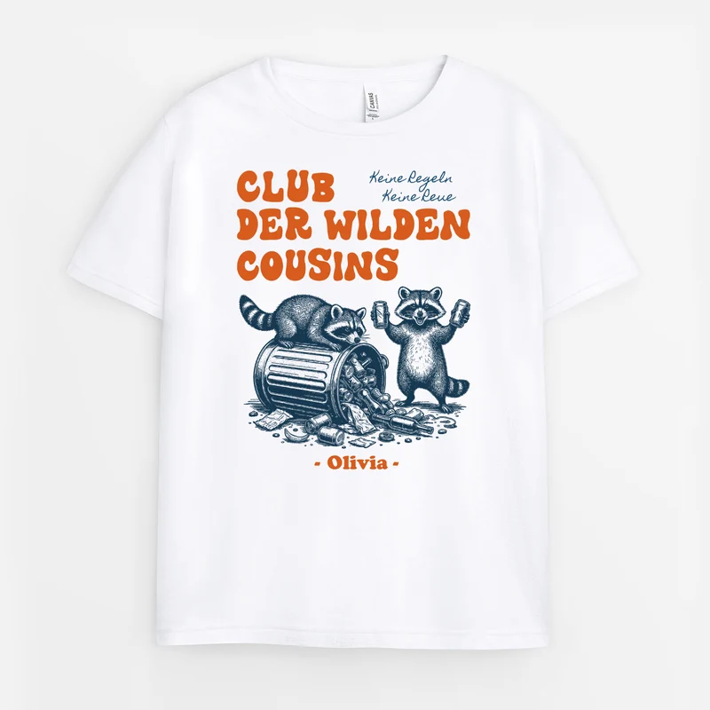 Club Der Wilden Cousins / Geschwister - Personalisiertes Geschenk | T-Shirts Kinder