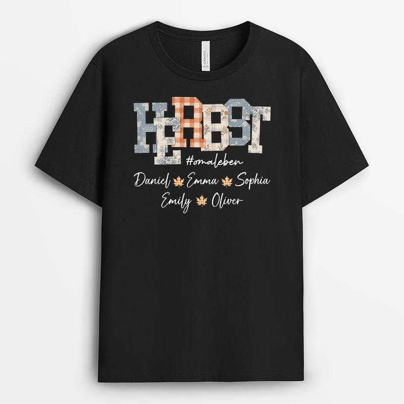 Herbst #omaleben - Personalisiertes Geschenk | Mama Oma T Shirt