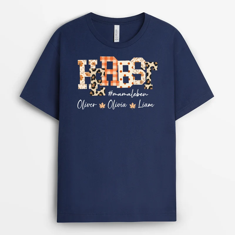 Herbst #omaleben - Personalisiertes Geschenk | Mama Oma T Shirt