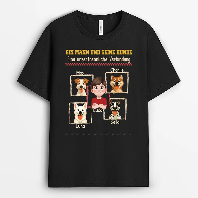 Das Unsichtbare Band - Personalisiertes Hunde Geschenk | T Shirt