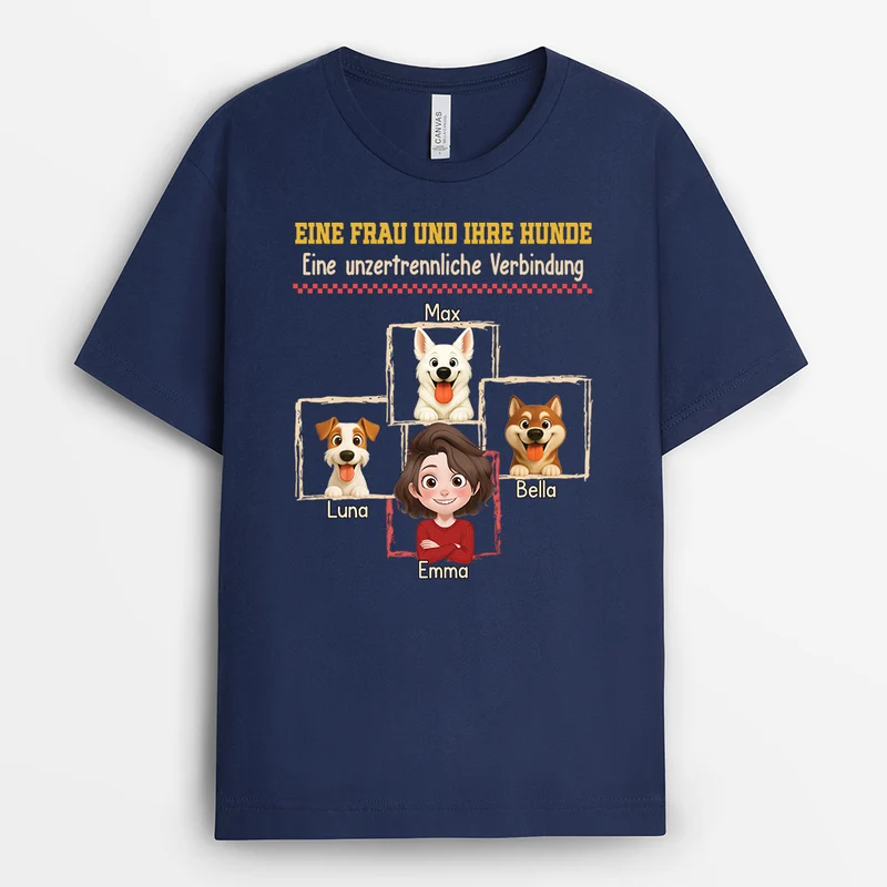 Das Unsichtbare Band - Personalisiertes Hunde Geschenk | T Shirt