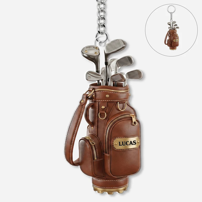 Golfbags - Personalisiertes Geschenk | Acryl Schlüsselanhänger
