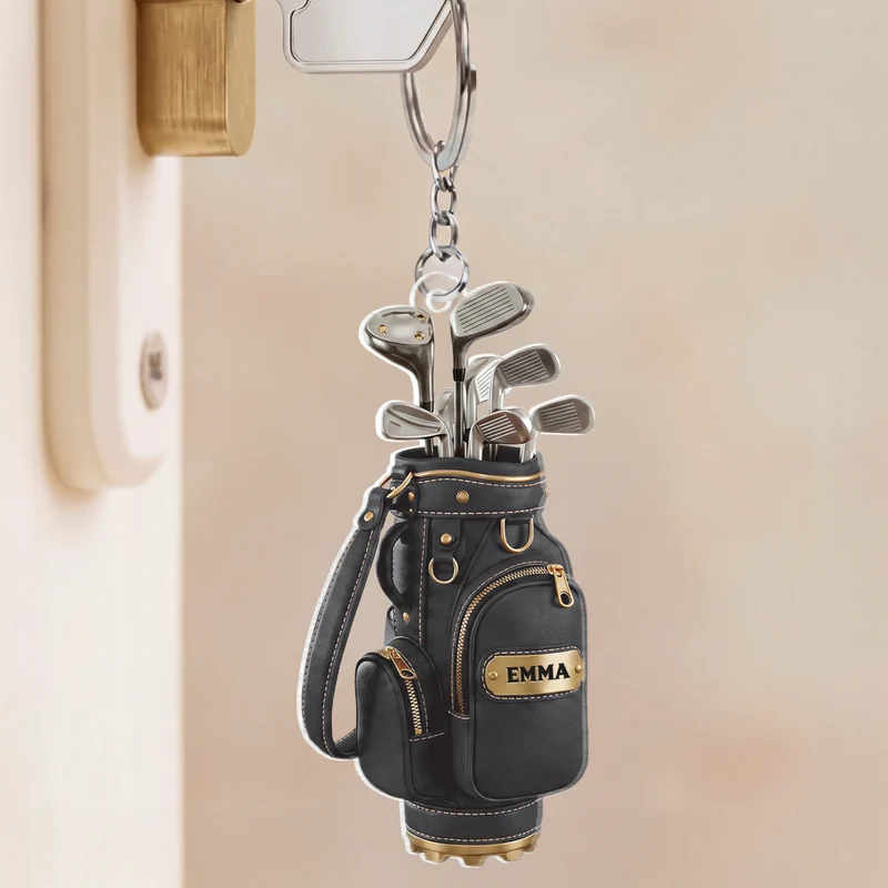 Golfbags - Personalisiertes Geschenk | Acryl Schlüsselanhänger