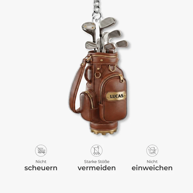 Golfbags - Personalisiertes Geschenk | Acryl Schlüsselanhänger