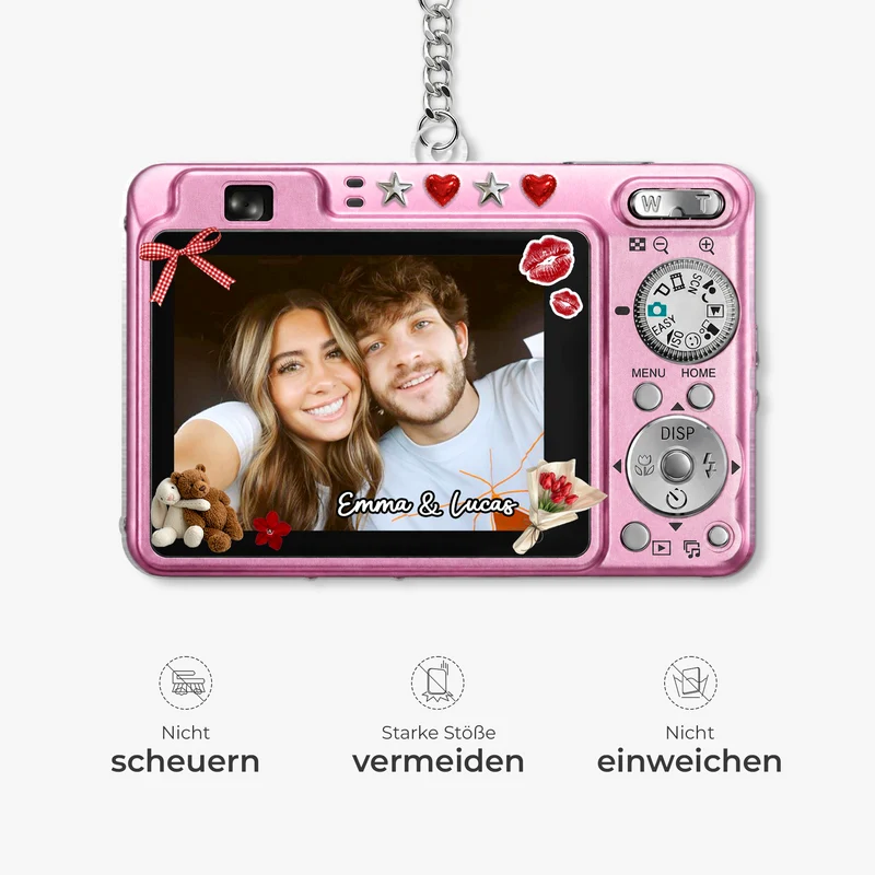 [3D-Optik] Liebespaar - Personalisierte Geschenke Foto | Acryl Schlüsselanhänger Paar