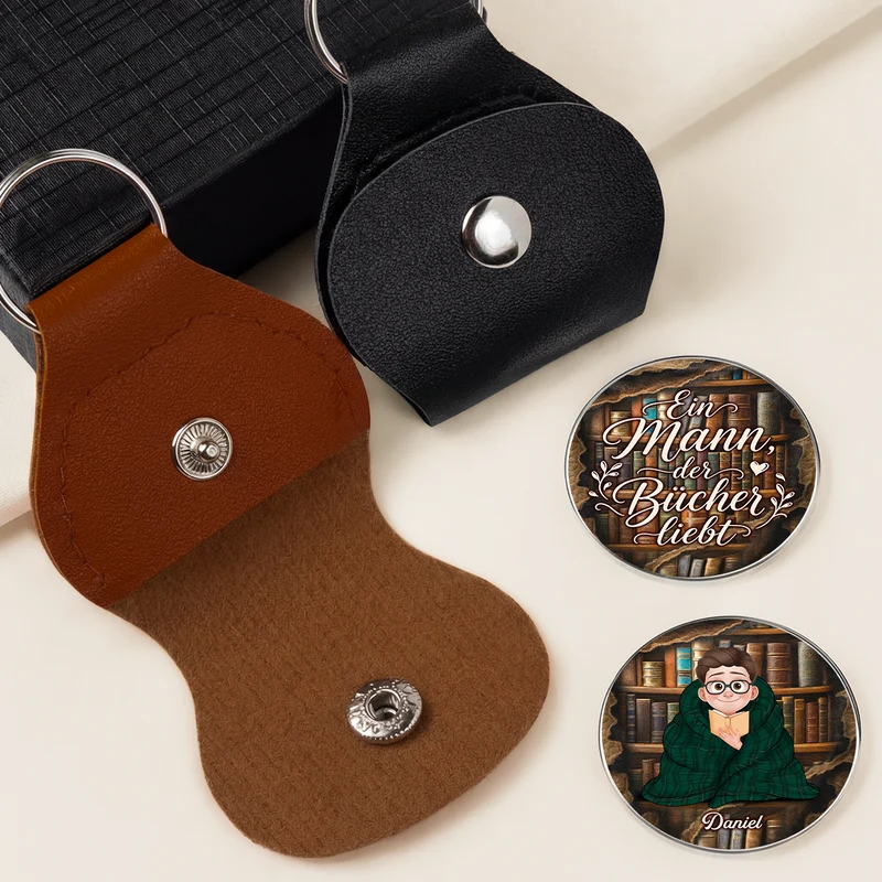 Ein Mädchen Das Bücher Liebt - Personalisierte Geschenke Für Leseratten Männer & Frauen | Pocket Hug Schlüsselanhänger
