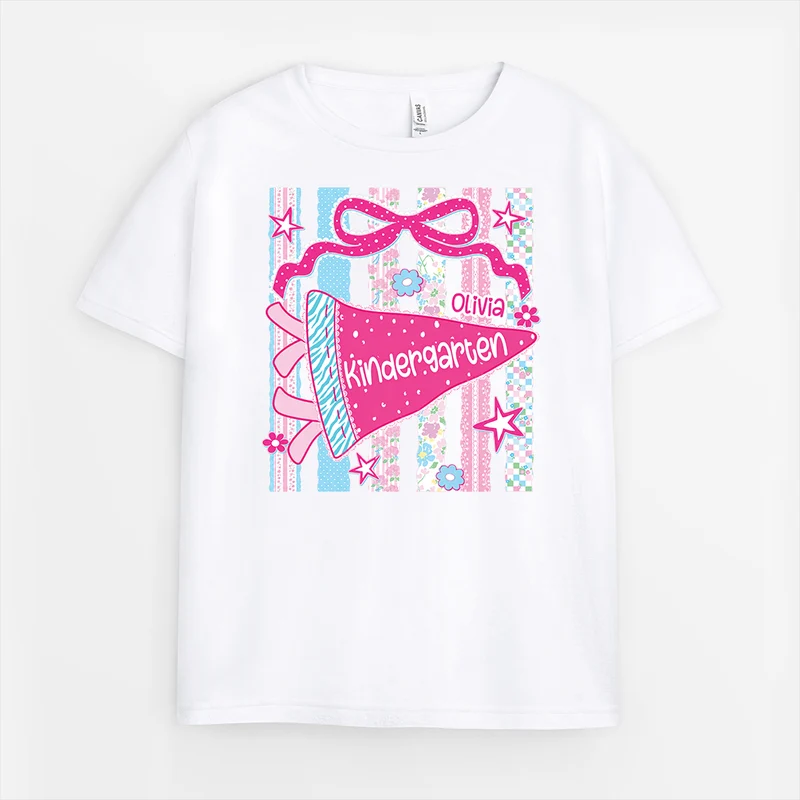 Schulkind T Shirt - Personalisierte Geschenke Kinder | T Shirt Schulanfang Wimpel