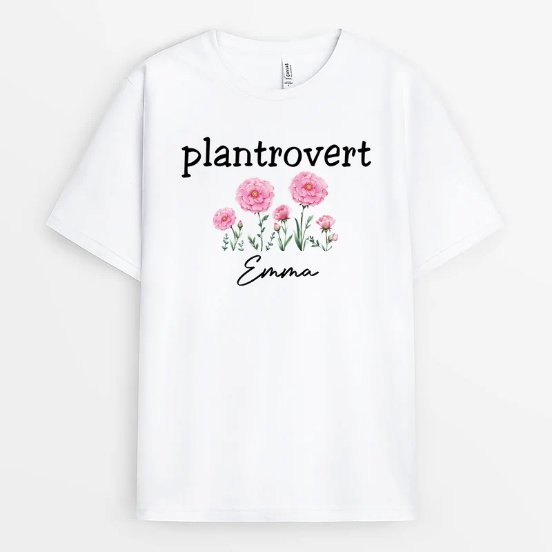 Plantrovert - Personalisiertes Geschenk | Garten T Shirt Damen