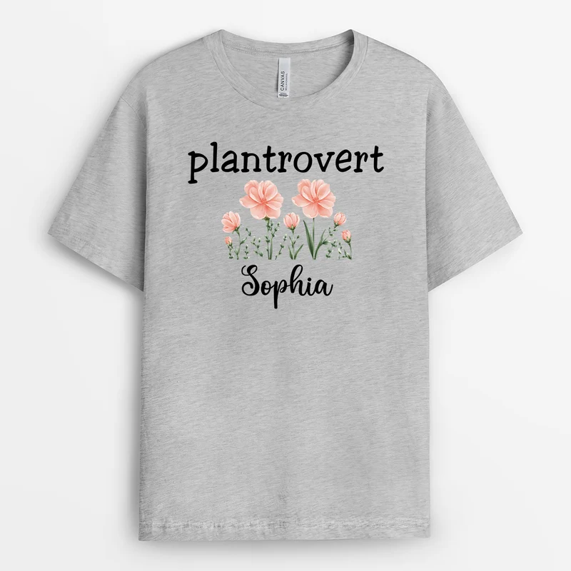 Plantrovert - Personalisiertes Geschenk | Garten T Shirt Damen