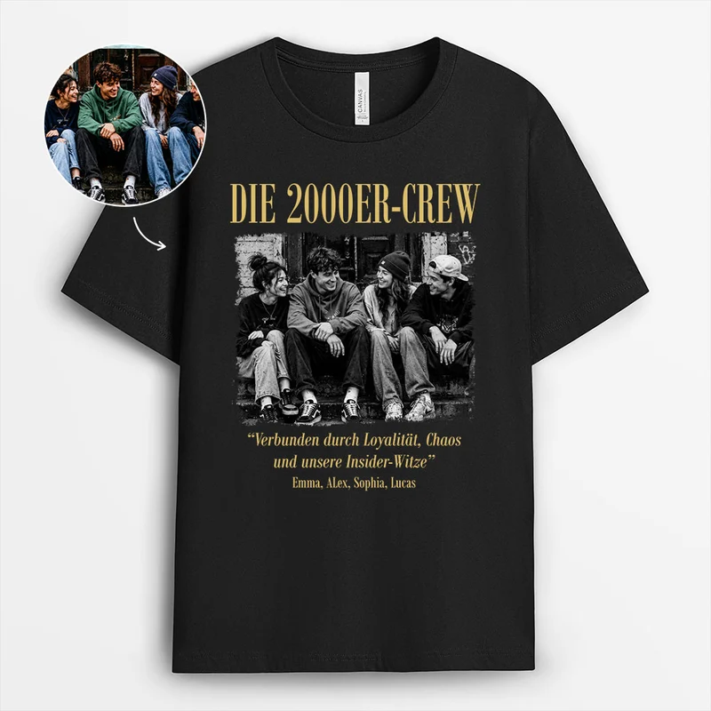 Verbunden Durch Loyalität Chaos Und Unsere Insider-Witze - Personalisierte Geschenke Foto | Freundschafts T Shirts
