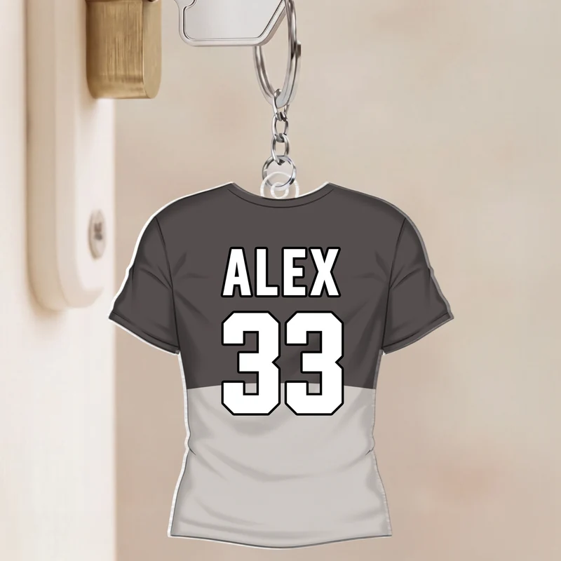 Trikot - Personalisiertes Geschenk | Acryl Schlüsselanhänger Fußball