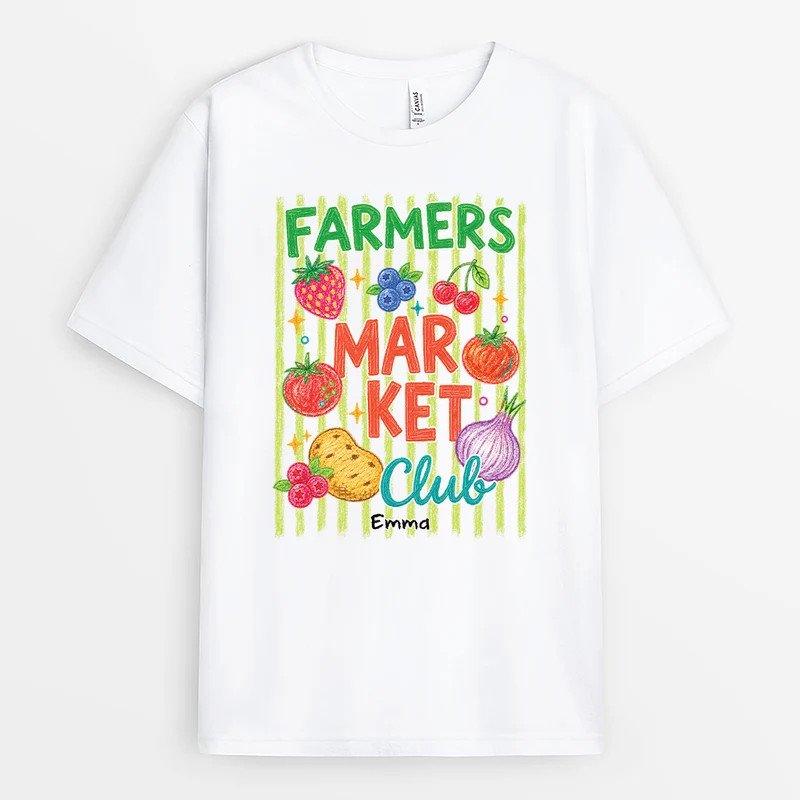 Farmers Market Club - Personalisiertes Geschenk Garten | T Shirt Männer Frauen