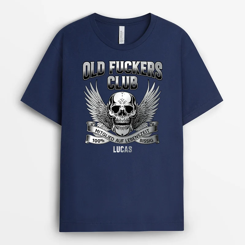 Old Fuckers Club - Personalisiertes Geschenk | T-Shirts Mit Herren