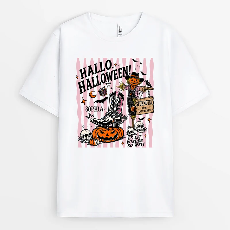 Hallo Halloween - Personalisiertes Geschenk | Shirt Halloween