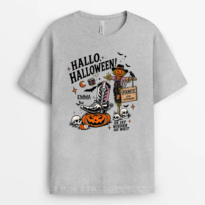 Hallo Halloween - Personalisiertes Geschenk | Shirt Halloween